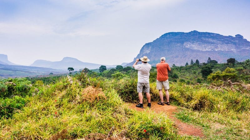 deux touristes à la Chapada Diamantina au Brésil 