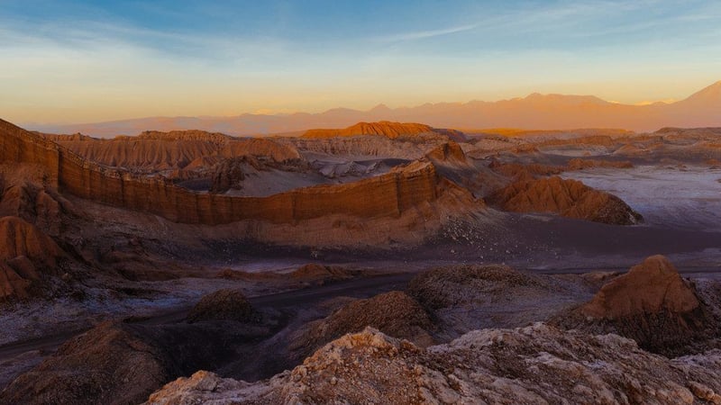 paysage du désert d'Atacama au Chili 