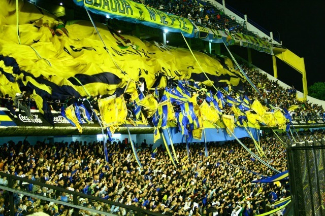 Fans de Boca Juniors à La Bombonera