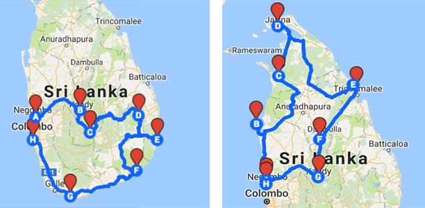  1.000 km à travers le Sri Lanka
