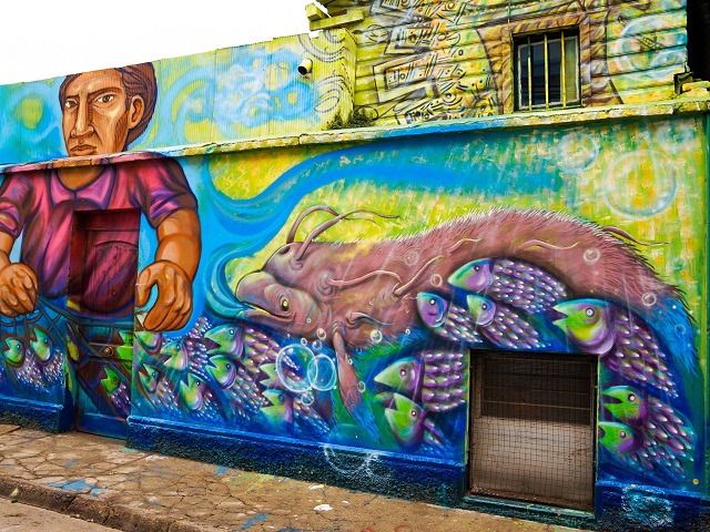 Street art, Valparaiso, Chili
