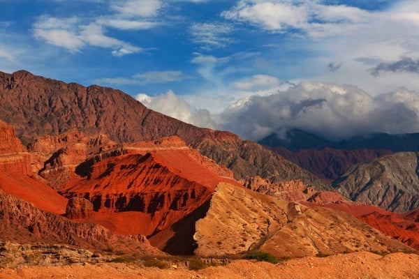 Les roches rouges de Cafayate à proximité de Salta, Argentine