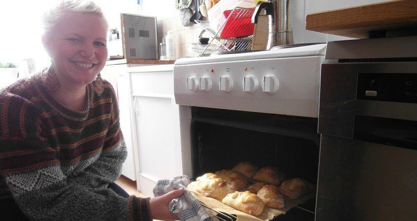 Felia sort les empanadas du four...Nous hûmons la bonne odeur !