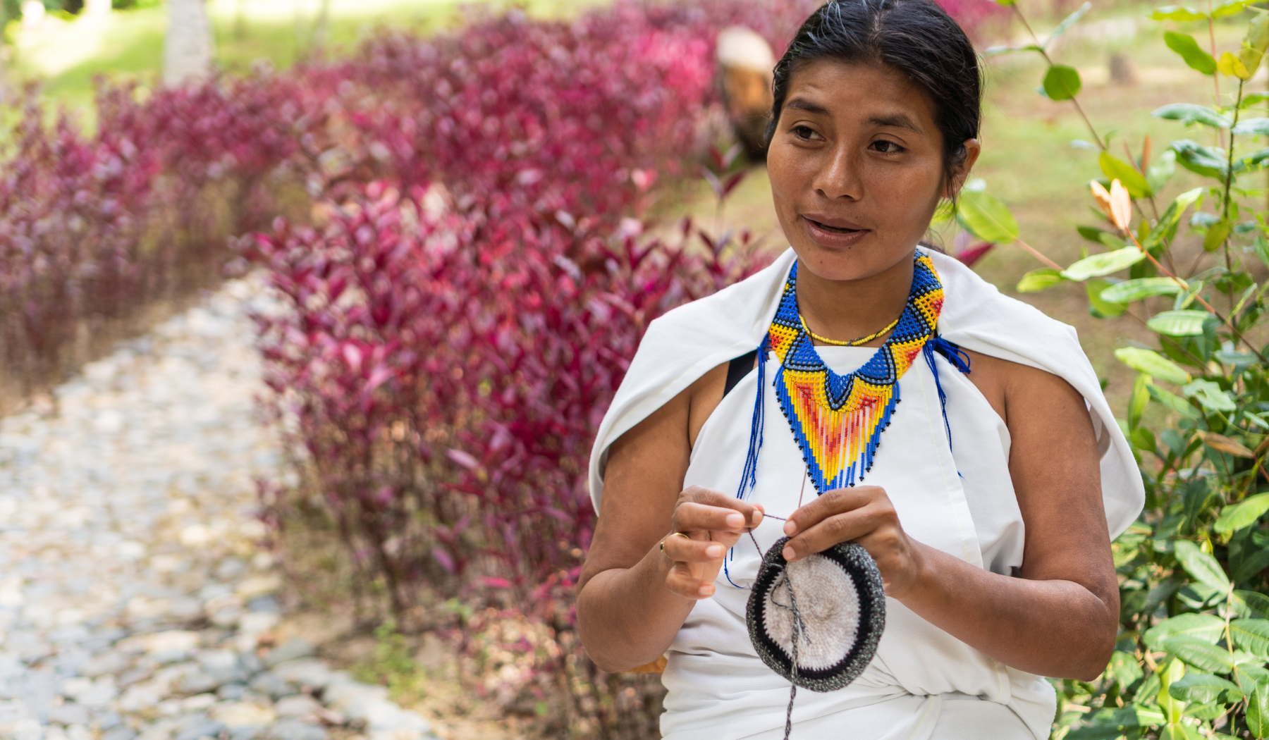 Indigene Frau der Sierra Nevada de Santa Marta